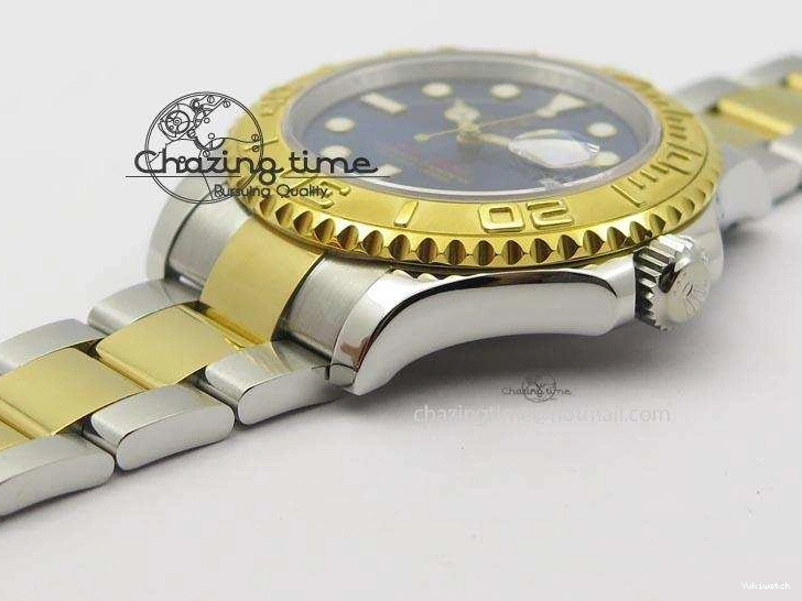 Dial Bracelet Yacht-Master 116622 On SS JF Best Blue A2836 Edition YG 0215